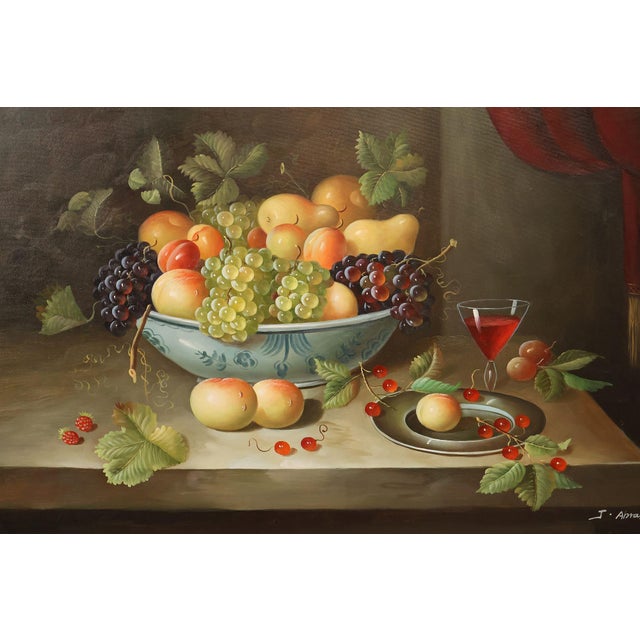 J. Abrams Still-Life Painting of Fruit For Sale - Image 12 of 18