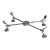 1940s Silver Plated Adjustable Dish Cross or Trivet For Sale