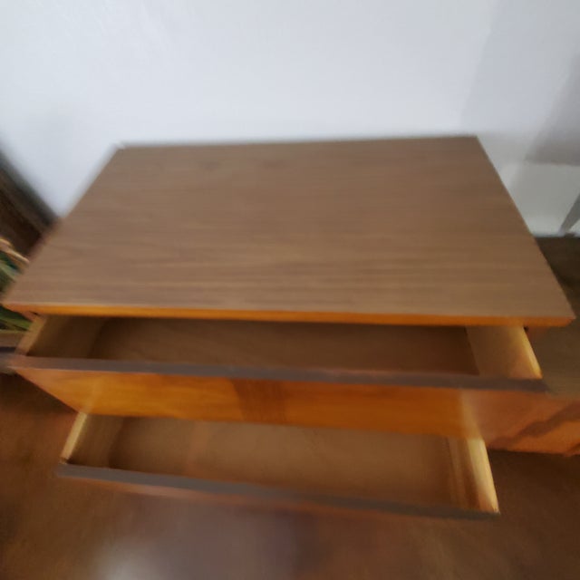 Brown Ward Furniture Mfg Mid Century Louvered Highboy For Sale - Image 8 of 12