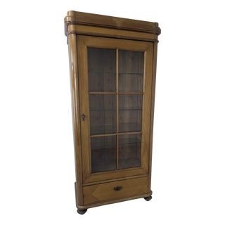Antique Display Cabinet in Walnut For Sale