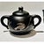 1990s Vintage 1990s Emilia Castillo Silver Black Ceramic Toucan Sugar Bowl Creamer Set For Sale - Image 5 of 11