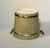 Cream Mid-Century 13” Wide Planter Pot Decorative Bucket Faux Wood, 60s 70s For Sale - Image 8 of 12