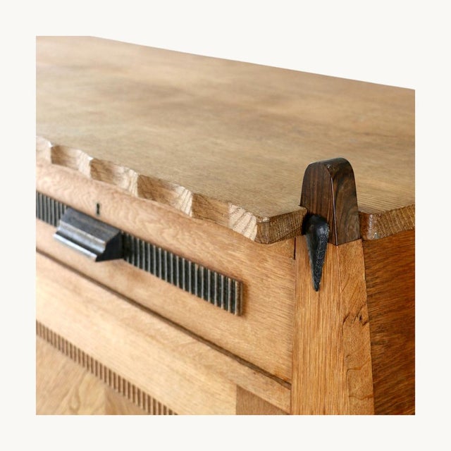 Large Vintage Rounded Sideboard, Netherlands, 1930s For Sale - Image 6 of 10