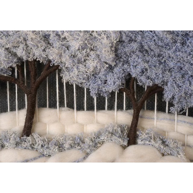 Brown Vintage Mid-Century Vertical Strings Macrame Wallhanging For Sale - Image 8 of 12