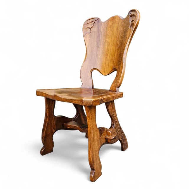 Brown Oak Dining Chairs by Oirschot Meeuwis, 1970s, Set of 8 For Sale - Image 8 of 18