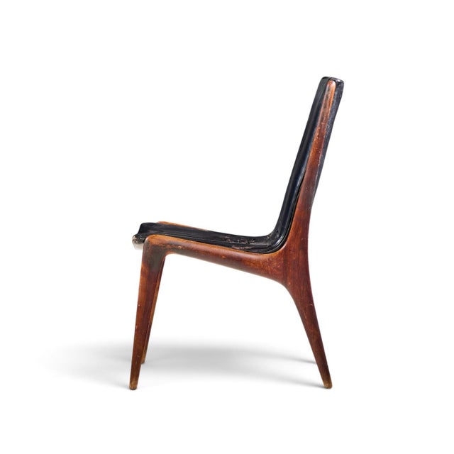 Wood Vladimir Kagan for Dreyfuss Vk 101 Mid Century Walnut Sling Chairs - Pair For Sale - Image 7 of 12