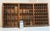 Large Antique Wooden Printer’s Type Case – Letterpress Drawer Wall Display Shelf c.1900 For Sale In Philadelphia - Image 6 of 12