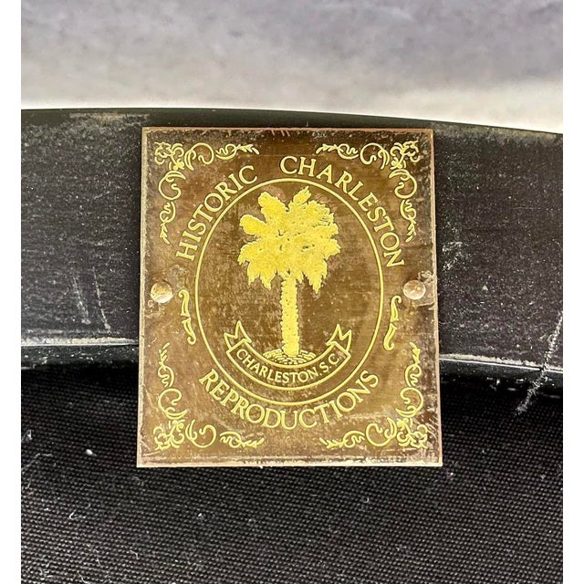 Vintage Baker Ebony Charleston Side Chair For Sale - Image 11 of 12