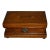 Inlaid Walnut Edwardian Style Jewerly Box W/Felt Interior For Sale