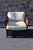 Coastal 1990s McGuire Woven Leather Armchair and Ottoman From the Antalya Collection For Sale - Image 3 of 18