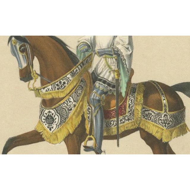 Heinrich Jenny, Grand Basel Procession of Peter Rot and the Proud Banner of the City, 1855, Print For Sale - Image 3 of 10