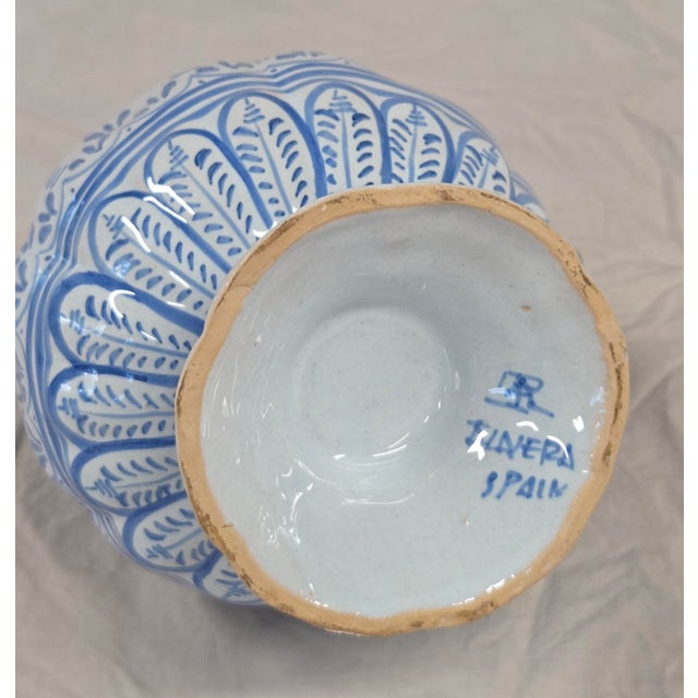 Vintage Spanish Talavera Blue and White 16 Piece Coffee Set For Sale - Image 11 of 15