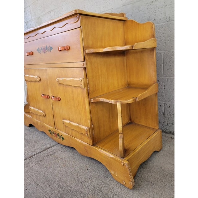 Monterey Furniture Monterey Rancho Style Buffet / Credenza by La-Fiesta Circa. 1930's For Sale - Image 4 of 15