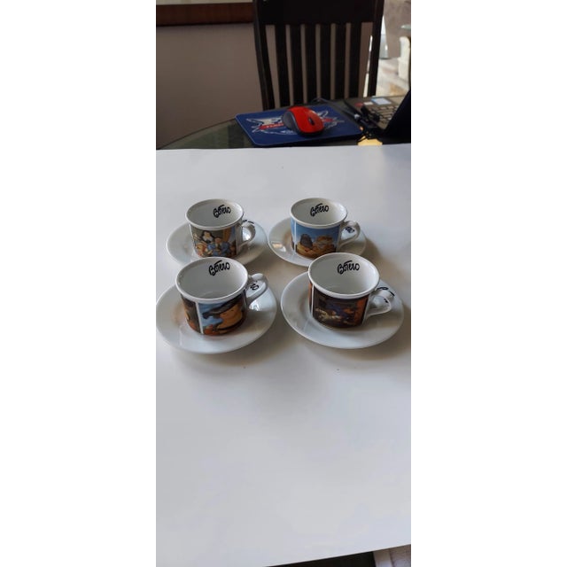 Antique Museo De Antiquoia, Fernando Botero Espresso Set- 13 Pieces For Sale - Image 10 of 11