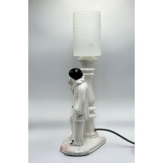 Vintage Ceramic Perriot Table Lamp, 1960s For Sale - Image 11 of 14
