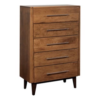 5-Drawer Solid Wood Dresser Green Bay Road For Sale