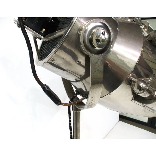 Streamline Art Deco Polished Aluminum Spaceage Floor Lamp For Sale In Cincinnati - Image 6 of 16