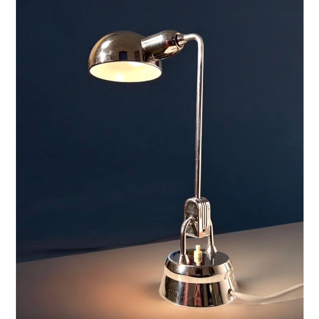 Art Deco France Table Lamp by Charlotte Perriand for Jumo, 1932 For Sale - Image 15 of 16