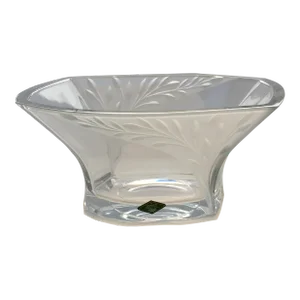 1990s Shannon Lead Crystal Display Bowl