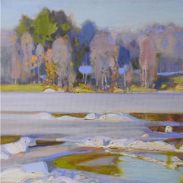 Contemporary Valery Baida, The Arrival of Summer, Oil on Canvas, 2023 For Sale - Image 3 of 4