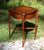 Vintage Federal Hepplewhite Style Mahogany X Base Side Table Nightstand For Sale - Image 11 of 13