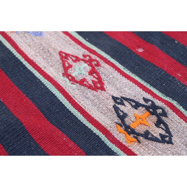 1980s 1980s Handmade Turkish Oushak Kilim For Sale - Image 5 of 10