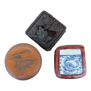 Asian Trinket Box Collection - Set of 3 For Sale