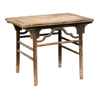 19th C. Chinese Table W/ Original Finish For Sale