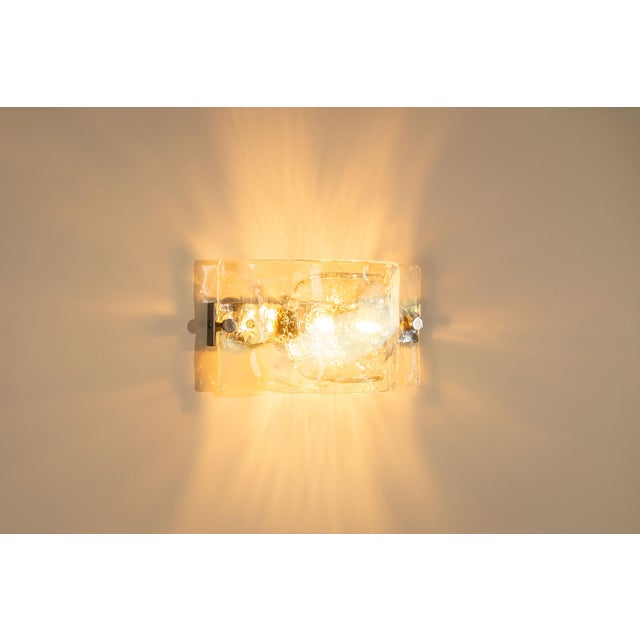 Blue Model LP276 Wall Lamp in Crystal and Blue Murano Glass by Carlo Nason for A.V. Mazzega, Italy, 1970s For Sale - Image 8 of 15