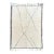 Contemporary Modern Moroccan White Wool Rug For Sale