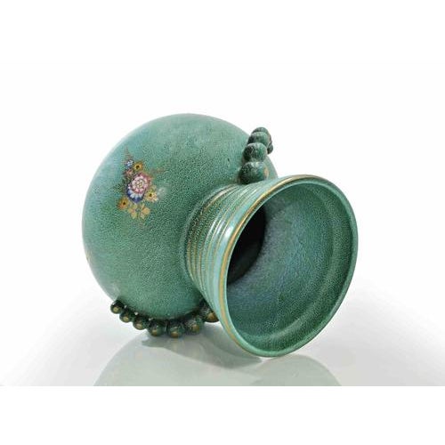 Italian Ceramic Vase Attributed to Gabriele Bicchioni, 1940s For Sale - Image 3 of 5