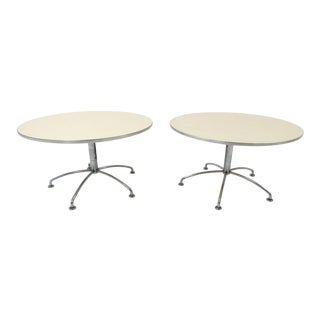 Fritz Hansen for Scandinavian Airlines Lounge Side Tables, Denmark - A Pair For Sale