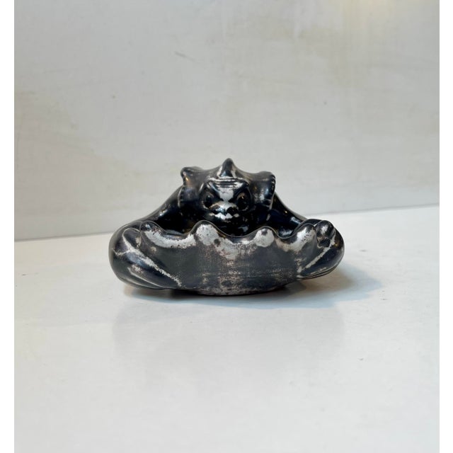 Antique Bowl in Glazed Ceramic by Karl Hansen Reistrup for Herman Kähler, 1890s For Sale - Image 6 of 8