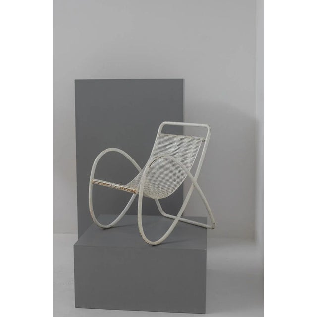 1930s Rationalist Curved Iron Amchair, 1930s For Sale - Image 5 of 12