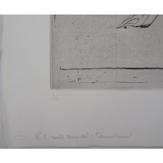 Contemporary Dado, Tamerlano, 1990, Original Engraving For Sale - Image 3 of 8