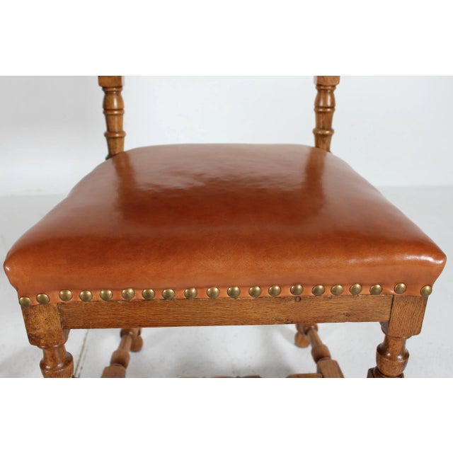 Vintage Dining Chairs in Oak and Leather by Axel Einar Hjorth, 1930s, Set of 10 For Sale - Image 16 of 18