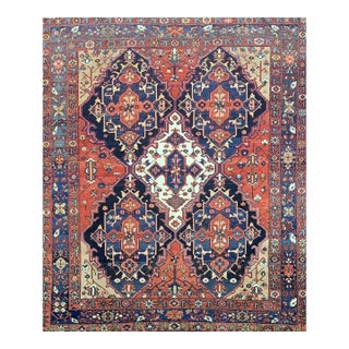 Large Scale Antique Geometric Persian Bakhtiari Rug no. j5107 For Sale