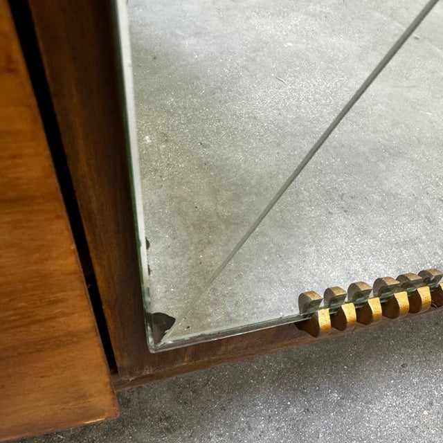 Wood Art Deco Sideboard with Mirror, 1960s For Sale - Image 7 of 18