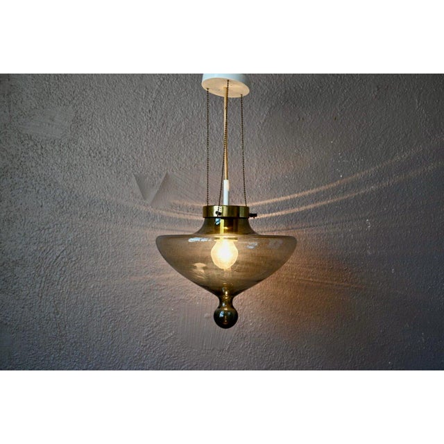 Metal Space Age UFO High Chaparral Ceiling Lamp from Raak, 1970s For Sale - Image 7 of 14