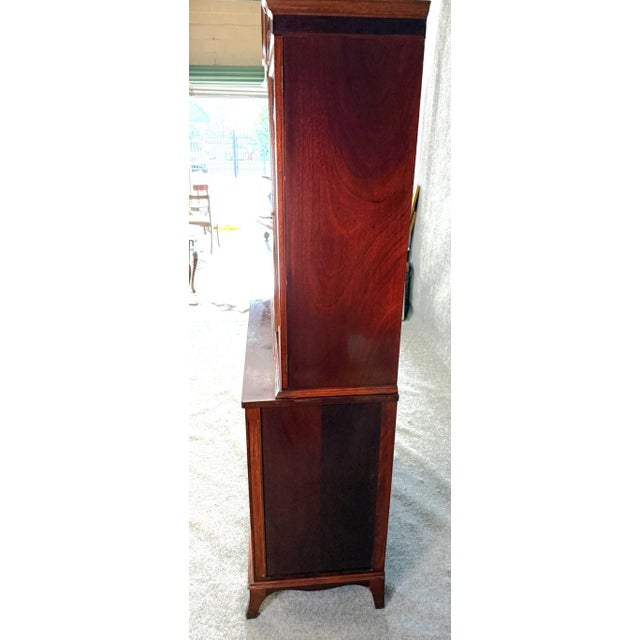 Wood 1960s Vintage Mahogany Bookcase For Sale - Image 7 of 11