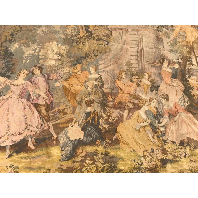 1950s Vintage Aubusson French Jaquar Tapestry, 1950s For Sale - Image 5 of 9