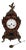 Louis XV Mantel Clock in Faux Tortoiseshell by Wilhelm Kienzle, 1940 For Sale