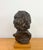 Coffee Vintage Bust of a Man Signed & Dated 1961 For Sale - Image 8 of 9