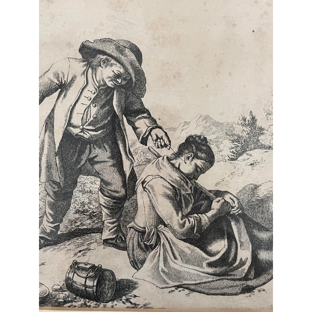 12 Antique Italian Pastoral Scenes 1762-1763 by Francesco Londonio, Milan, Italy Set of Six Giltwood Framed Original Period Prints For Sale - Image 12 of 18