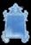 Luxurious Vintage Venetian Mirror. Beautiful reversed etching on top and bottom portions. Two pieces were repaired in the...