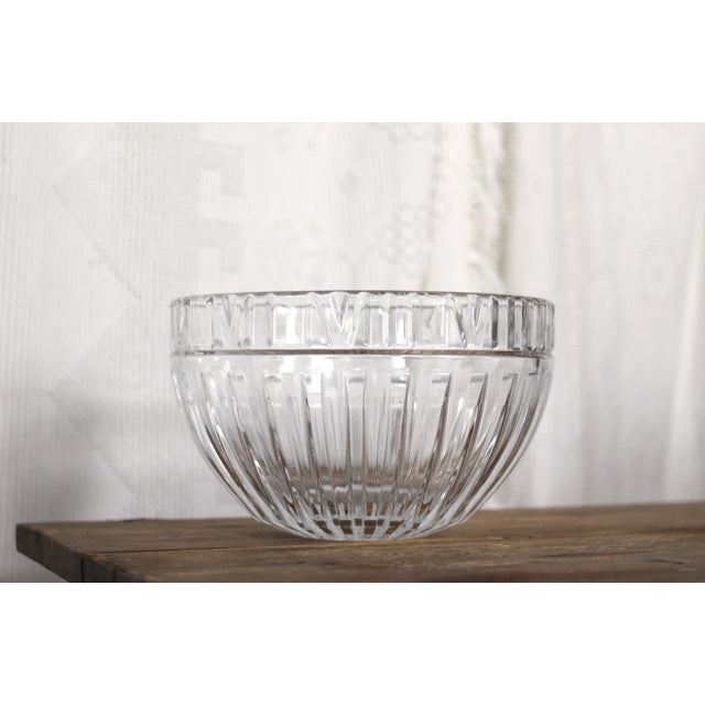 Contemporary 1980s Tiffany & Company Crystal Atlas Bowl For Sale - Image 3 of 12