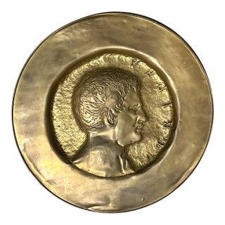 Vintage Profile Relief Medallion For Sale