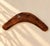 1980s Vintage Australian-Style Hand-Painted Wood Boomerang Lizard Wall Art For Sale - Image 5 of 5