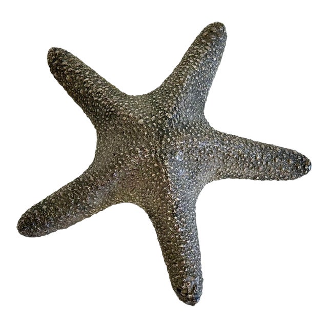 Vintage Solid Brass Starfish Paper Weight For Sale