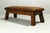 Leather gymnastics bench from the 1950s, made of cowhide in very good condition. Beautiful patina.